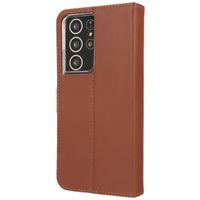 Valenta Leather Bookcase Samsung Galaxy S21 Ultra - Bruin