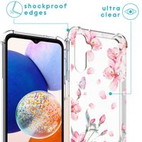 imoshion Design hoesje met koord Samsung Galaxy A14 (5G/4G) - Bloem - Roze