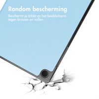 imoshion Trifold Bookcase Samsung Galaxy Tab A11 Plus / A9 Plus - Lichtblauw