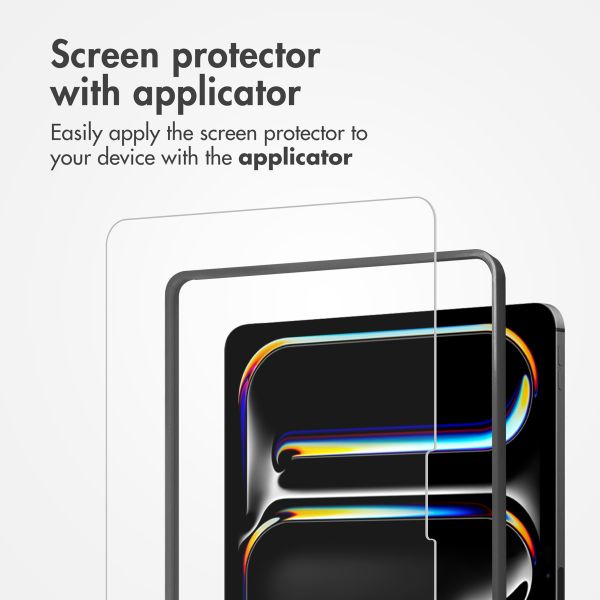 Accezz Glass Screen Protector + Applicator Apple iPad Air 13 inch (2026) M4 / (2025) M3 / (2024) M2
