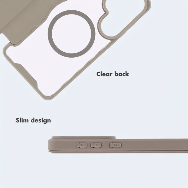 imoshion Transparent Bookcase with MagSafe Samsung Galaxy S26 Ultra - Beige