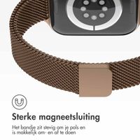 imoshion Slim Milanees bandje Apple Watch Series 1 t/m 9 / SE (38/40/41 mm) | Series 10 / 11 (42 mm) - Bruin