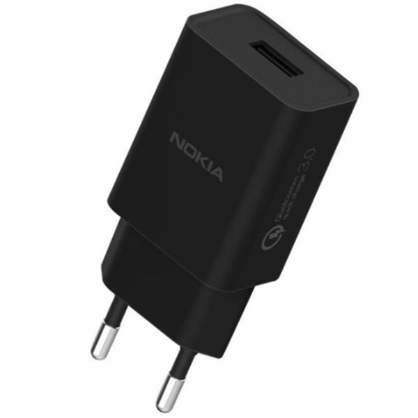 Nokia Originele Power Adapter - Oplader - USB aansluiting - 18 Watt - Zwart