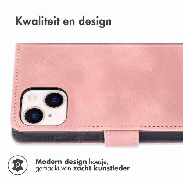 imoshion Bookcase met koord iPhone 13 - Roze