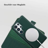 Selencia Olyn Uitneembare Bookcase met MagSafe Samsung Galaxy S25 Ultra - Groen