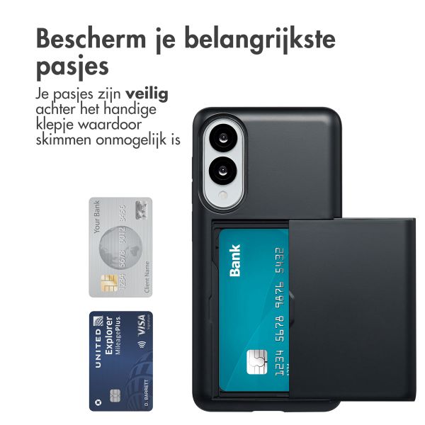 imoshion Backcover met pasjeshouder Samsung Galaxy S25 Edge - Zwart