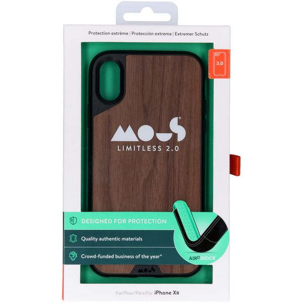 Mous Limitless 2.0 Case iPhone Xr - Walnut