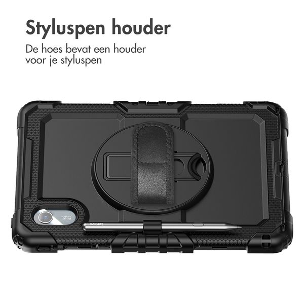Accezz Rugged Backcover met schouderstrap Lenovo Idea Tab - Zwart