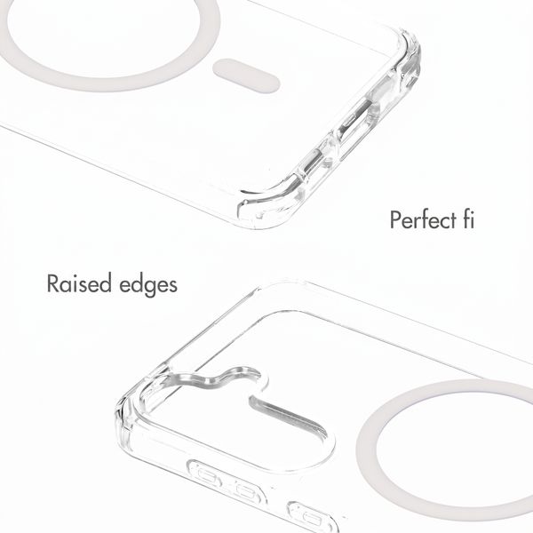 Selencia Rivièra MagSafe Back Cover with detachable hooks Samsung Galaxy S25 / S24 - Transparent