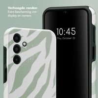 Selencia Vivid Backcover Samsung Galaxy A15 (5G/4G) - Colorful Zebra Sage Green