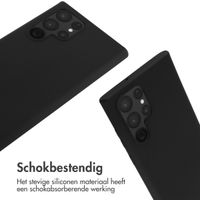 imoshion Siliconen hoesje met koord Samsung Galaxy S22 Ultra - Zwart