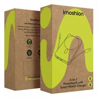 imoshion 4-in-1 MagSafe Powerbank with Stand 10,000 mAh - Power Delivery - iPhone / AirPods / Apple Watch - Black