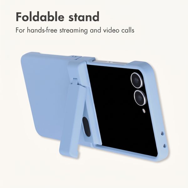 imoshion Colour Back Cover with Stand Samsung Galaxy Z Flip 8 - Light Blue