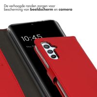 Selencia Echt Leren Bookcase Samsung Galaxy A54 (5G) - Rood