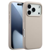 Accezz Liquid Silicone Back Cover with MagSafe Apple iPhone 17 Pro - Stone