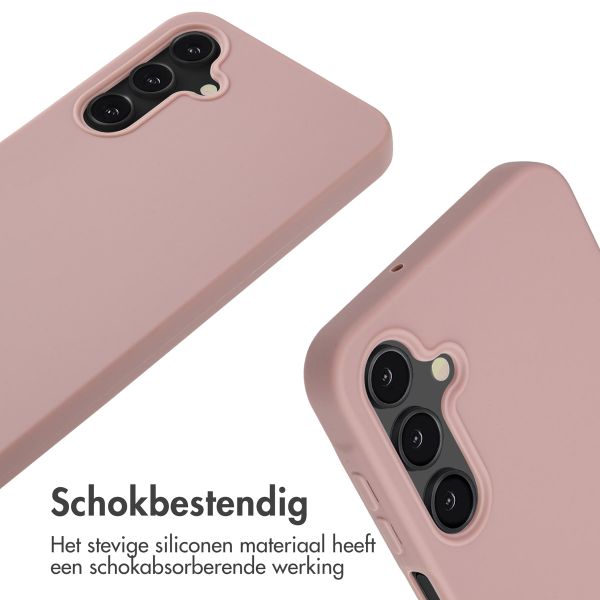 imoshion Siliconen hoesje met koord Samsung Galaxy S24 FE - Sand Pink