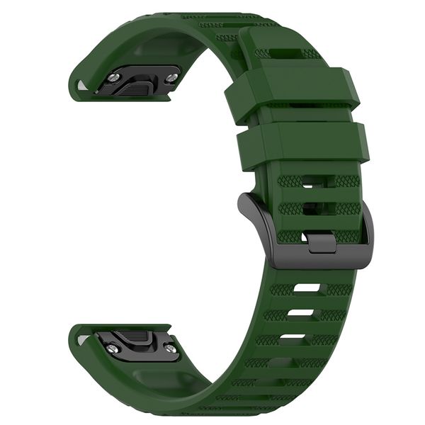 imoshion QuickFit® Siliconen sportbandje voor Garmin Watch | 22 mm aansluiting - Donkergroen