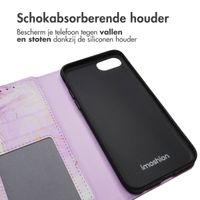 imoshion Design Bookcase Apple iPhone SE (2022 / 2020) / 8 / 7 / 6(s) - Purple Marble