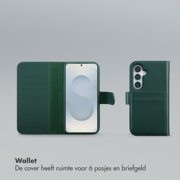 Selencia Olyn Uitneembare Bookcase met MagSafe Samsung Galaxy S24 / S25 - Groen