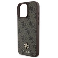 Guess 4G Metal Logo Backcover MagSafe iPhone 16 Pro Max - Bruin