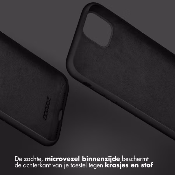 Accezz Liquid Silicone Backcover Samsung Galaxy S24 Plus - Zwart