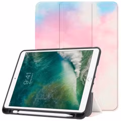 imoshion Design Trifold Bookcase Apple iPad 6 (2018) 9.7 inch / iPad 5 (2017) 9.7 inch / Air 2 (2014)/Air 1 (2013) - Sky
