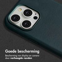 Accezz Vintage Leather Magsafe Backcover Apple iPhone 15 Pro Max - Smokey Green