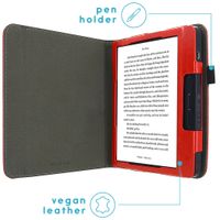 imoshion Vegan Leather Bookcase Kobo Libra H2O - Rood