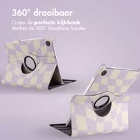 imoshion 360° Draaibare Design Bookcase Samsung Galaxy Tab A9 Plus - Dancing Cubes