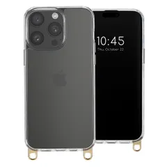 Selencia Backcover met afneembare haakjes iPhone 15 Pro Max - Transparant