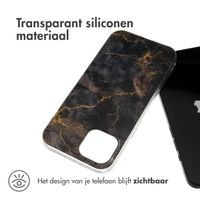 imoshion Design hoesje Apple iPhone 15 - Black Marble Transparent