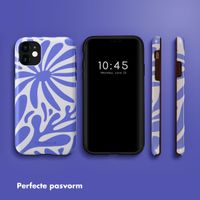 Selencia Vivid Backcover Apple iPhone 11 - Modern Bloom Sapphire Blue