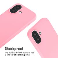 imoshion Silicone Case with Strap Apple iPhone 16 - Pink