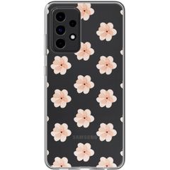 imoshion Design hoesje Samsung Galaxy A52(s) (5G/4G) - Floral Peach