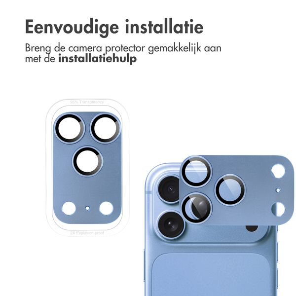 imoshion Camera Protector Glas 2 Pack voor de Apple iPhone 18 Pro - Light Blue