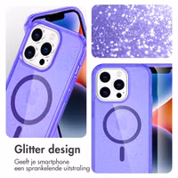 imoshion Sparkle Backcover met MagSafe Apple iPhone 13 Pro - Glitter Paars