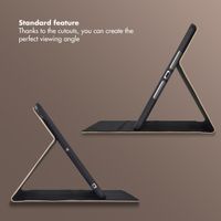 Selencia Riva Bookcase Apple iPad 9 (2021) 10.2 inch / iPad 8 (2020) 10.2 inch / iPad 7 (2019) 10.2 inch - Mocha Brown