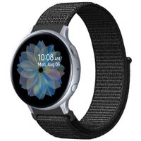 imoshion Nylon bandje Samsung Galaxy Watch 4 / 5 / 6 / 7 / FE (20 mm) - Zwart