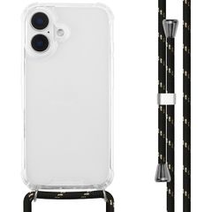 imoshion Backcover met koord Apple iPhone 16 - Zwart / Goud