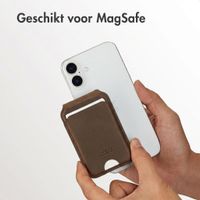 Accezz Vintage Leather MagSafe Kaarthouder met Standaard - Rustic Brown