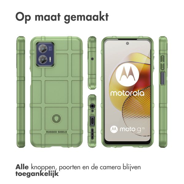 imoshion Rugged Shield Backcover Motorola Moto G73 - Donkergroen