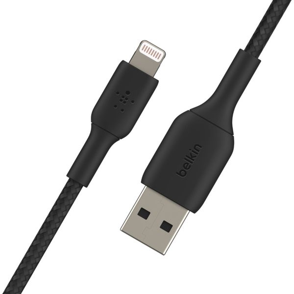 Belkin Boost↑Charge™ Braided Lightning naar USB kabel - 2 meter - Zwart