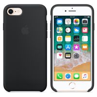Apple Silicone Backcover Apple iPhone SE (2022 / 2020) / 8 / 7 - Zwart