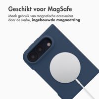 Accezz Liquid Silicone Backcover met MagSafe Apple iPhone Duo - Donkerblauw