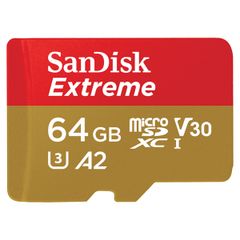 SanDisk microSD Extreme - 64GB - Inclusief RescuePro Deluxe - UHS-I/U3/Full HD/4K UHD