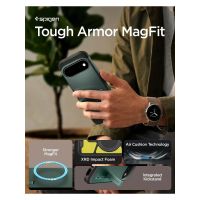 Spigen Tough Armor Backcover MagSafe Google Pixel 11 - Abyss Green