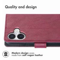 imoshion Luxury Bookcase Apple iPhone 16 - Bordeaux