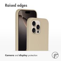 Accezz Liquid Silicone Back Cover with MagSafe Apple iPhone 16 Pro Max - Stone