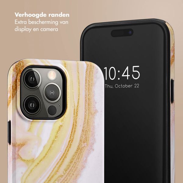 Selencia Vivid Backcover Apple iPhone 14 Pro Max - Chic Marble Gold