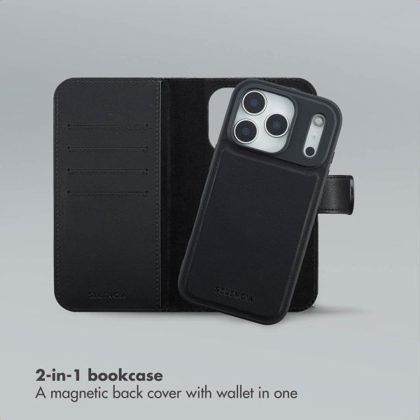 Selencia Olyn Detachable Bookcase with MagSafe Apple iPhone 17 Pro - Black